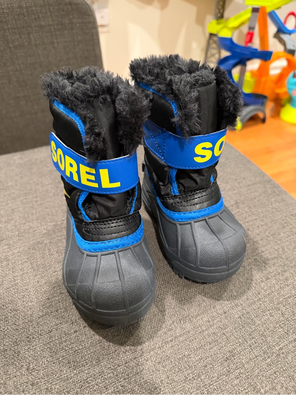 Sorel Kids' Waterproof Winter Boots - Black & Blue